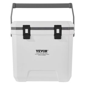 VEVOR Portable Cooler, 38 QT Hard Cooler with Ice Retention, Heavy-Duty Handles and Cup Holder, Lightweight Rigid Material Insulated Portable Cooler