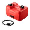 VEVOR Boat Fuel Tank, 3.17-Gallon/12-L Marine Outboard Transfer Tank, Transfer Tank with 9.8ft Hose, Gauge for Outboard Engine, Yacht, Fishing Boat