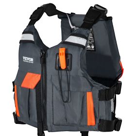 VEVOR Life Vest for Watersports (PFD), Life Jacket with Waterproof Nylon & 85N Buoyancy, Life Vest/Jacket for Any Water Activity-Fishing, Kayaking