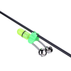 10/ 40 PC LED Night Fishing Bite Bait Alarm 2 Bells Light Rod Tip Clip Alert Ring