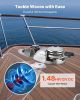 VEVOR Vertical Fishing Windlass, 12V DC 1100W, Windlass Anchor Systems Fit for 1/4-Inch Chain or 9/16 & 5/8 Inch Nylon Rope, Max Pull 700 lbs