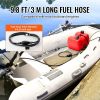 VEVOR Boat Fuel Tank, 3.17-Gallon/12-L Marine Outboard Transfer Tank, Transfer Tank with 9.8ft Hose, Gauge for Outboard Engine, Yacht, Fishing Boat