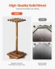 VEVOR Fishing Rod Holders for 16 Fishing Poles, 360Â° Rotating Wood Fishing Rods Rack for Garage Organization and Storage
