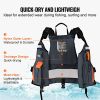VEVOR Life Vest for Watersports (PFD), Life Jacket with Waterproof Nylon & 96N Buoyancy, Life Vest/Jacket for Any Water Activity-Fishing, Kayaking
