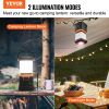 VEVOR LED Camping Lantern, All-in-one, 1000LM, 360Â° Illumination, 4 Lighting Modes, Battery Powered Light, Outdoor Robust Flashlight