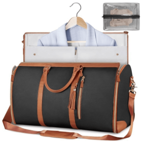 Garment Bags for Travel, Convertible Suit Travel Bag for Women (Color: Brown)