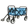 Minimeetall Colorful Collapsible Foldable Wagon Cart with strapping system, Beach Wagon