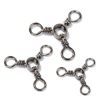 20pcs/bag Fishing 3 Way Swivel Fishing Tackle For Catfish Rig Trolling Line Stainless Steel Black Nickel Tri Swivels Saltwater Freshwater