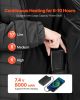 VEVOR Heated Jacket for Men with 7.4V Battery, Soft Shell Electric Heating Coat